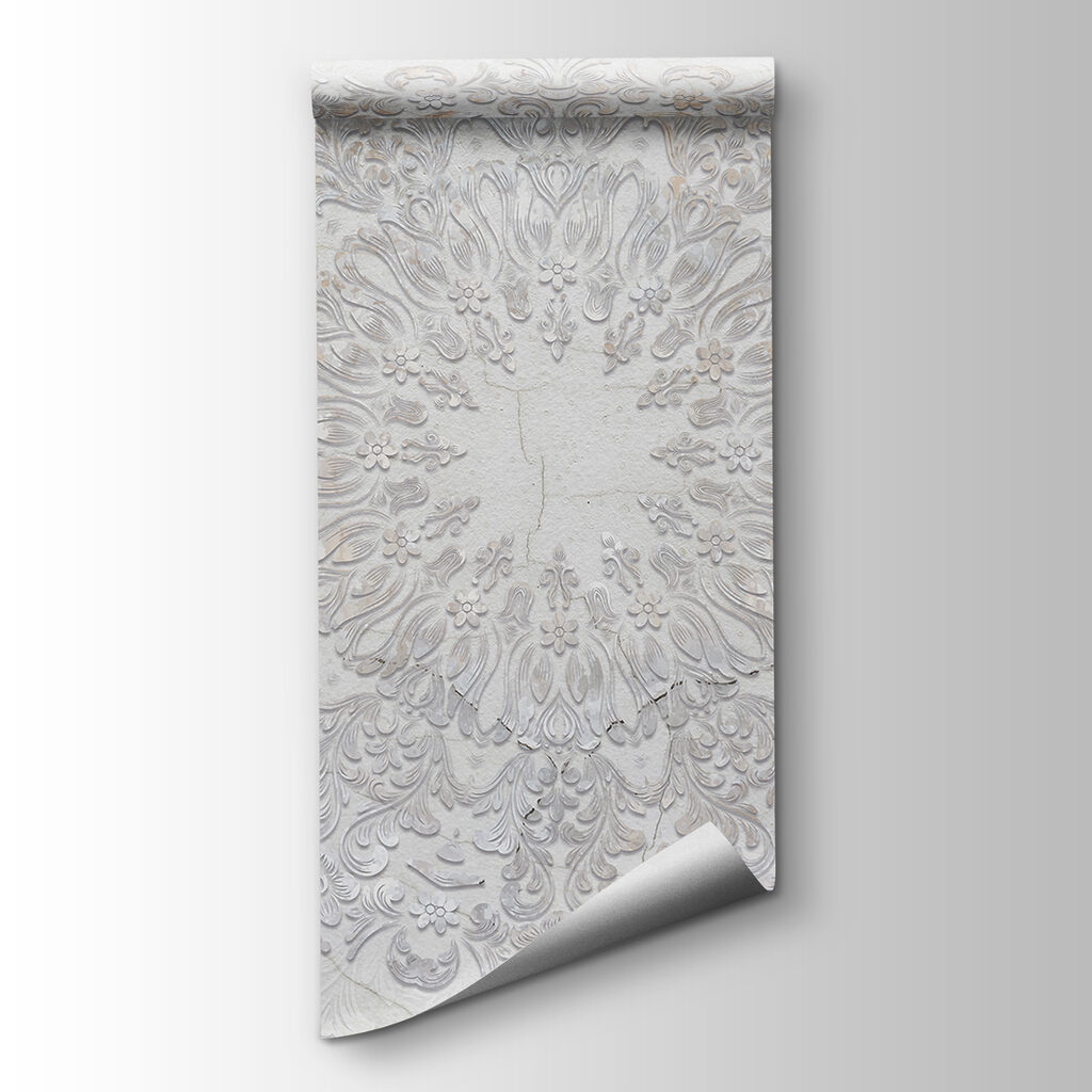 Ornamento blanco en relieve — vista del producto