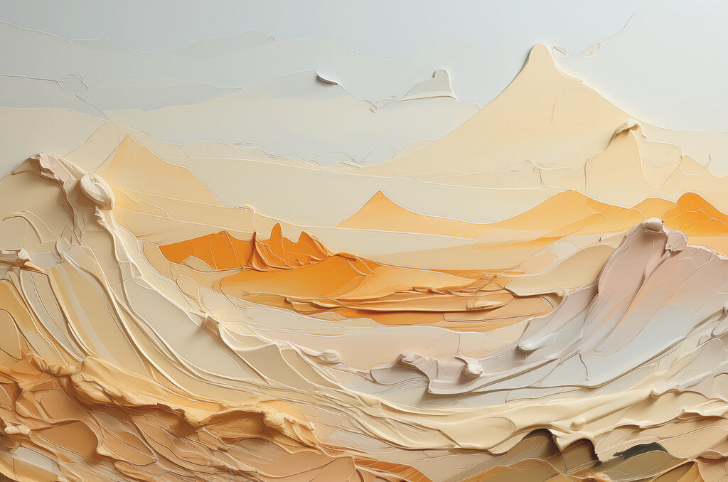 Dunas de pintura gruesa — diseño completo