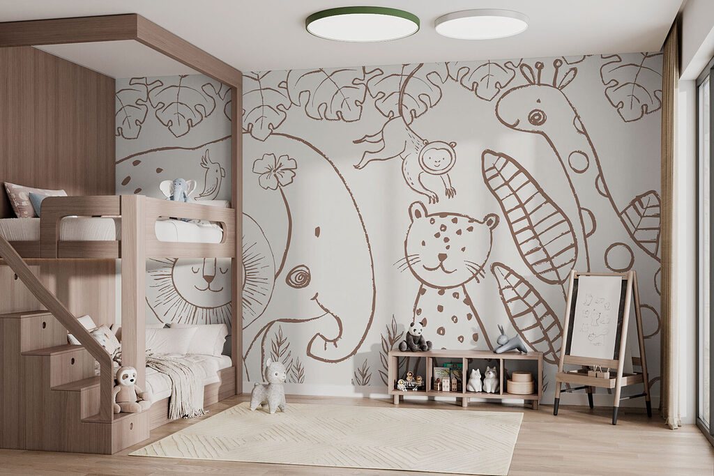 Animales en contornos finos — interior 1