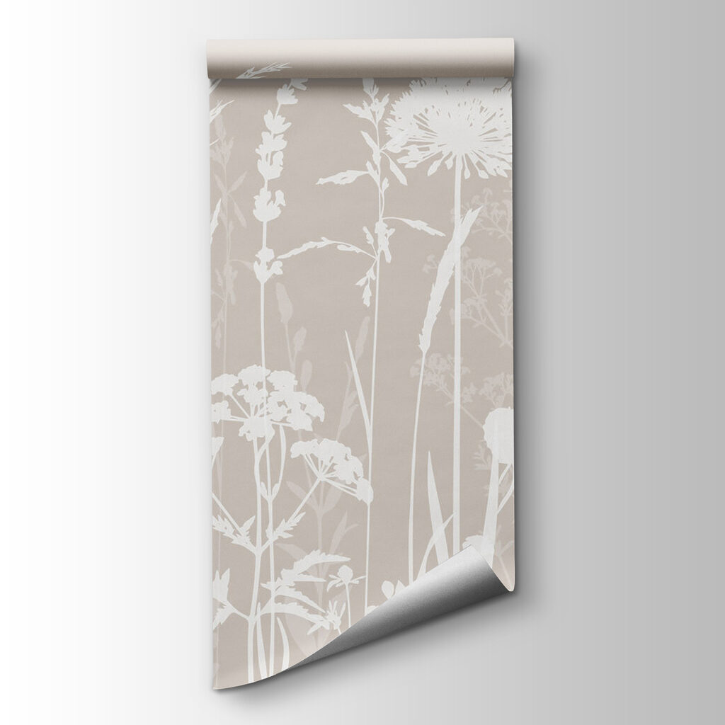 Prado de flores blancas — vista del producto