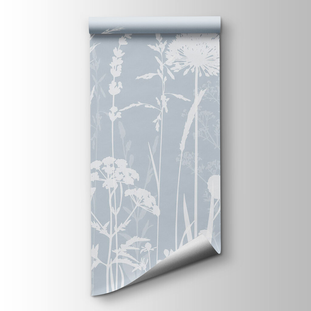 Prado de flores blancas — vista del producto