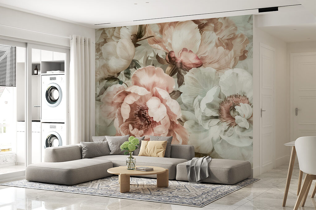 Flores en rosa apagado — interior 2