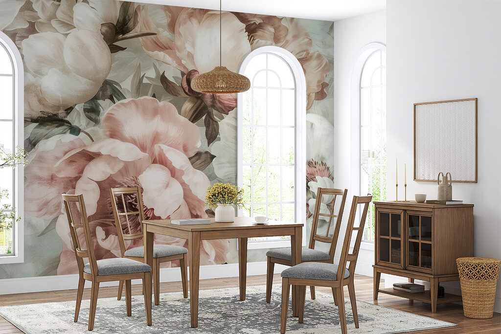 Flores en rosa apagado — interior 3