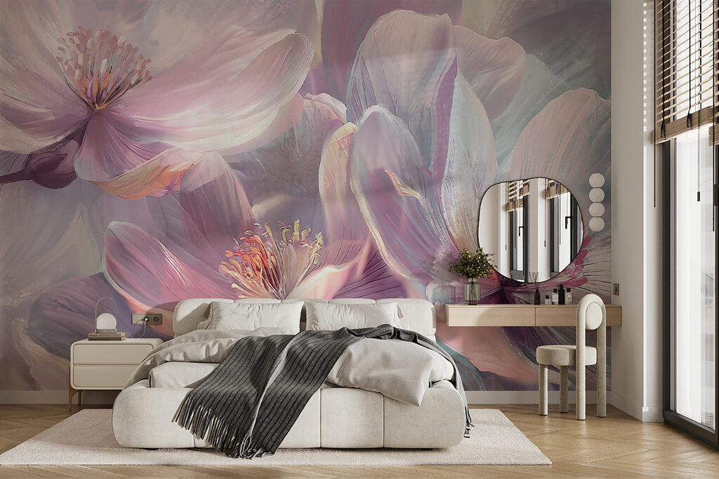 Flores lilas brillantes — interior 2