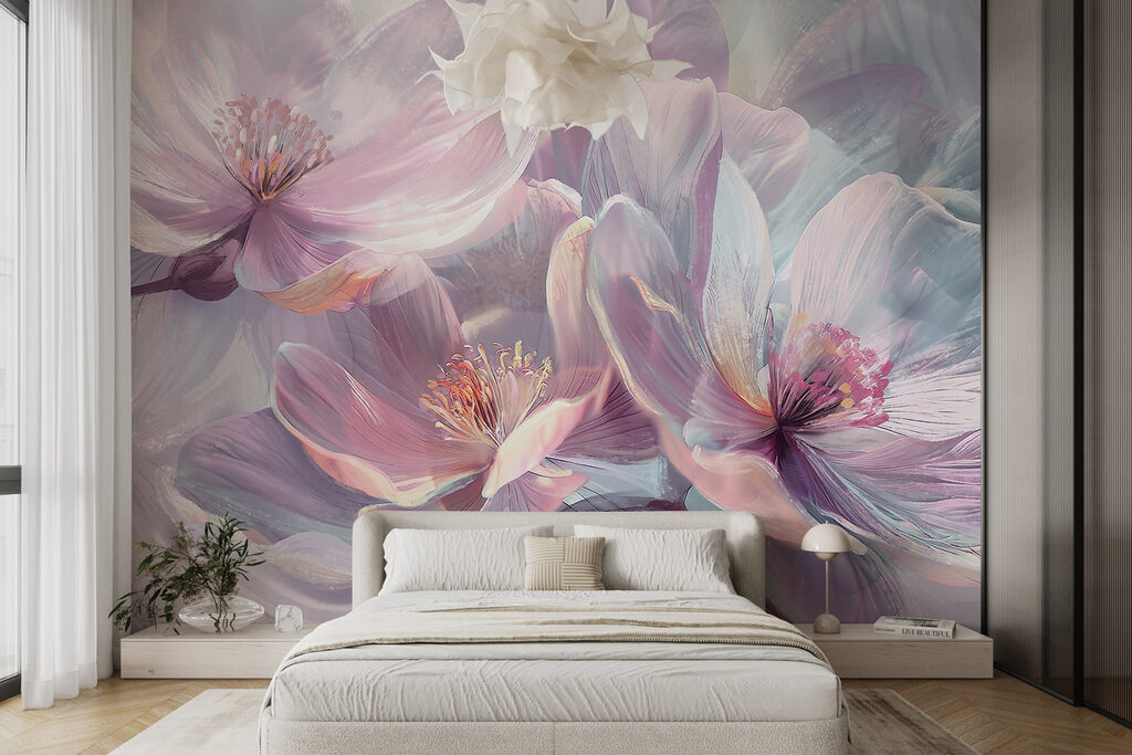 Flores lilas brillantes — interior 3