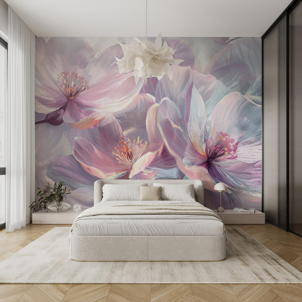 Flores lilas brillantes — interior 4