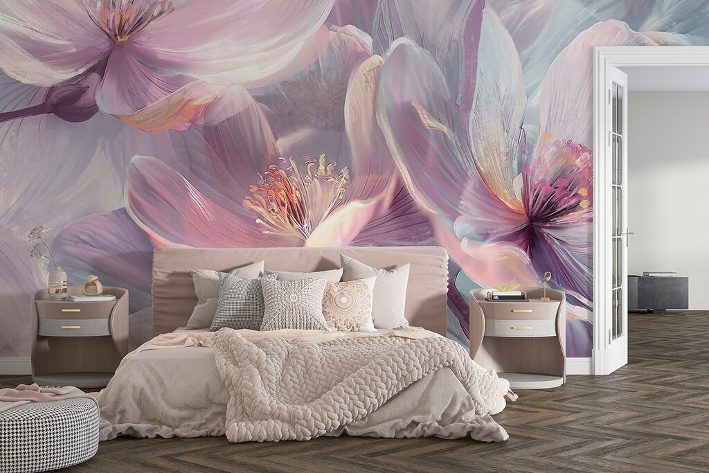 Flores lilas brillantes — interior 5