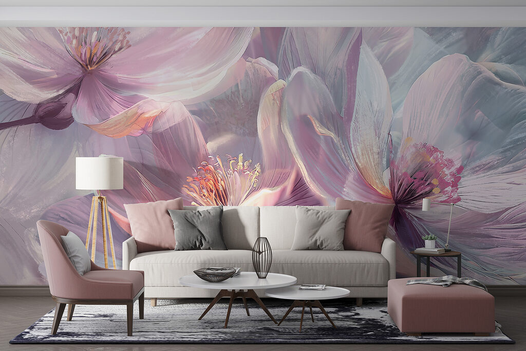 Flores lilas brillantes — interior 6