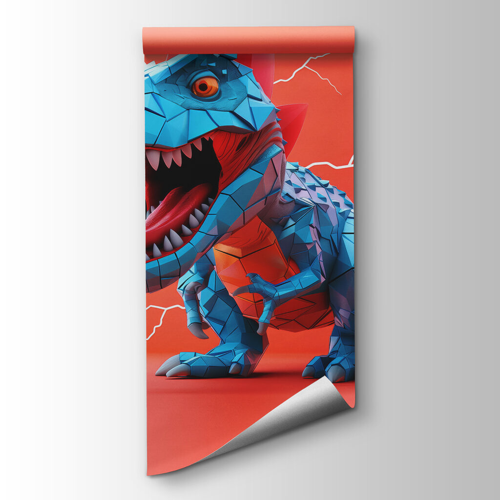 Dinosaurio azul — vista del producto