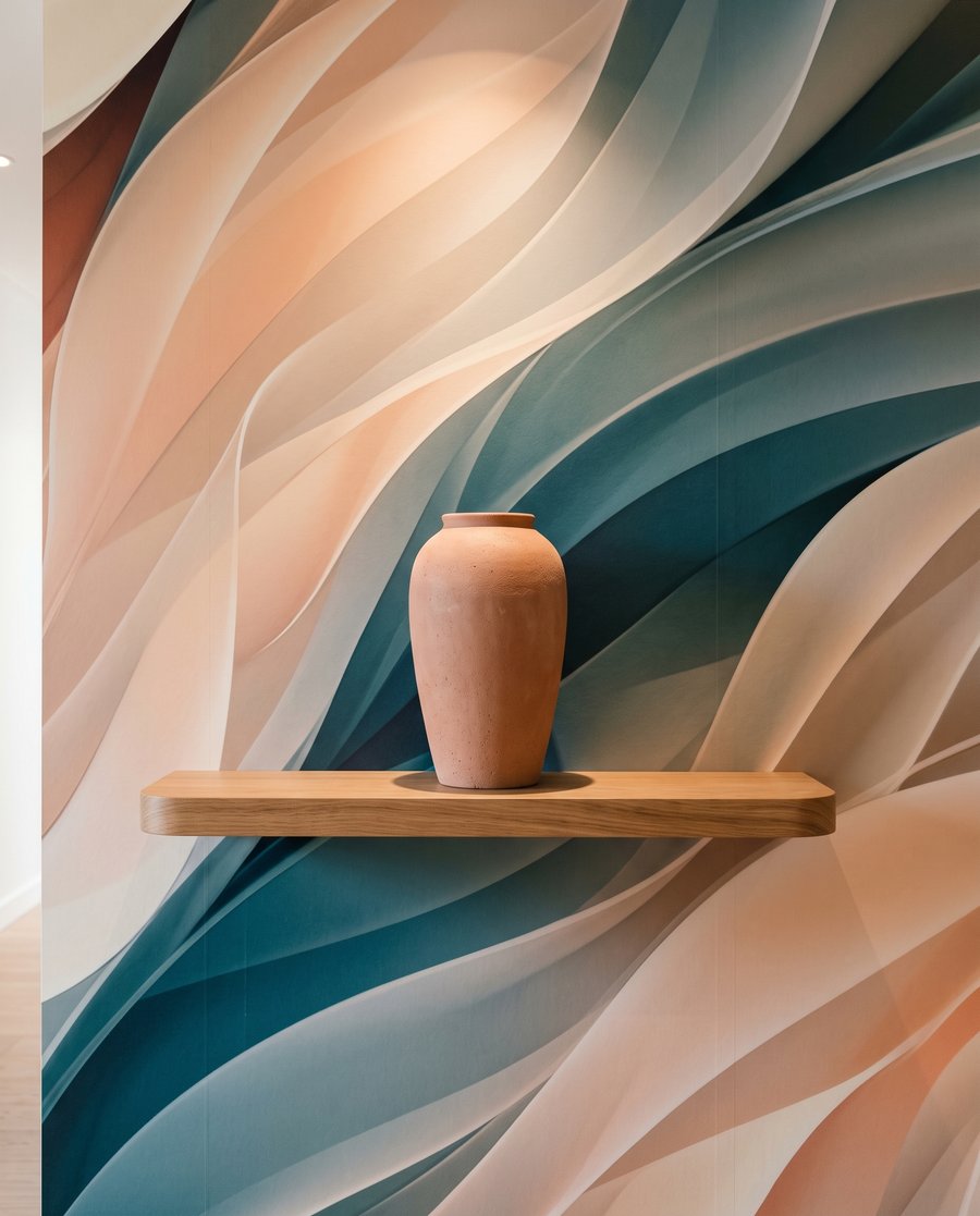 Cintas pastel plegadas — detalle