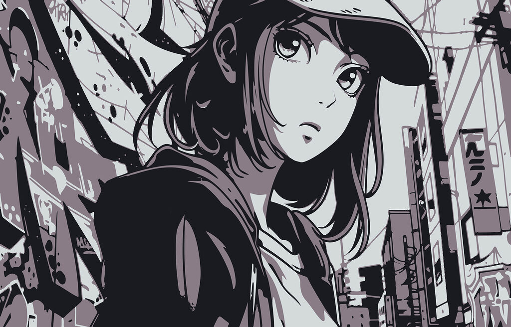 Chica manga urbana — diseño completo