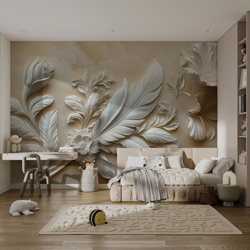 Rama diagonal con flores — interior 5