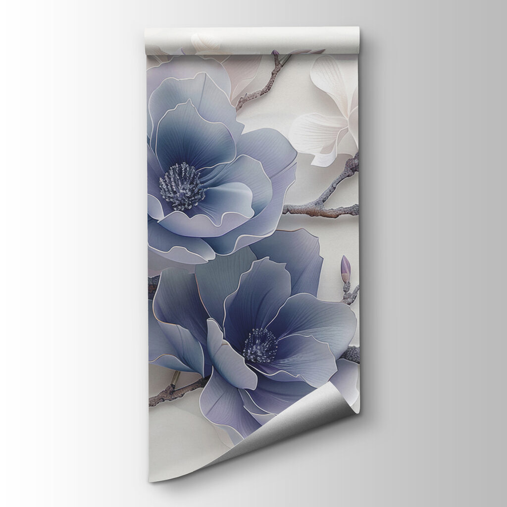 Flores lilas en curvas — vista del producto