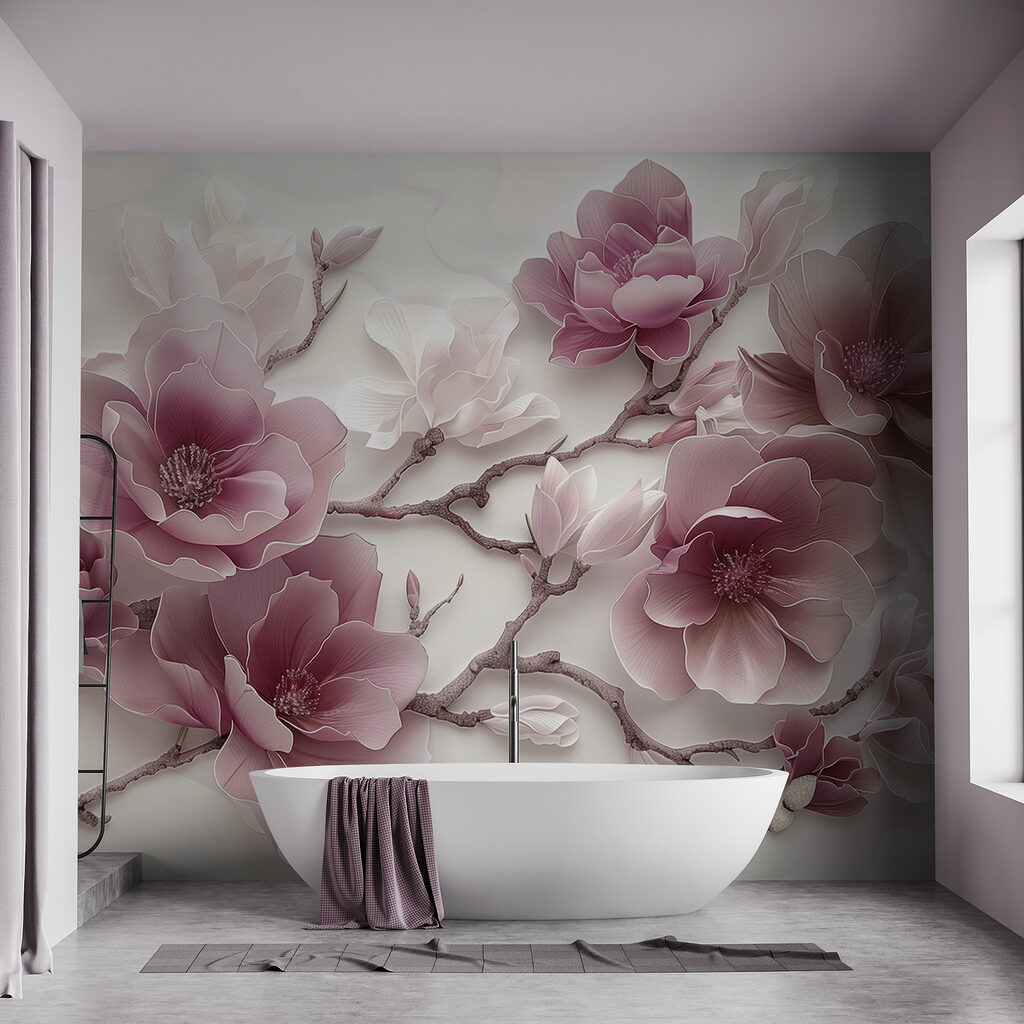 Flores lilas en curvas — interior 5