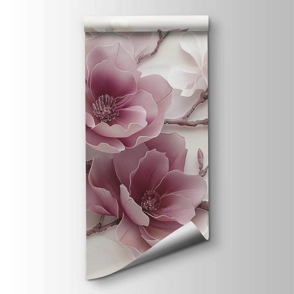 Flores lilas en curvas — vista del producto