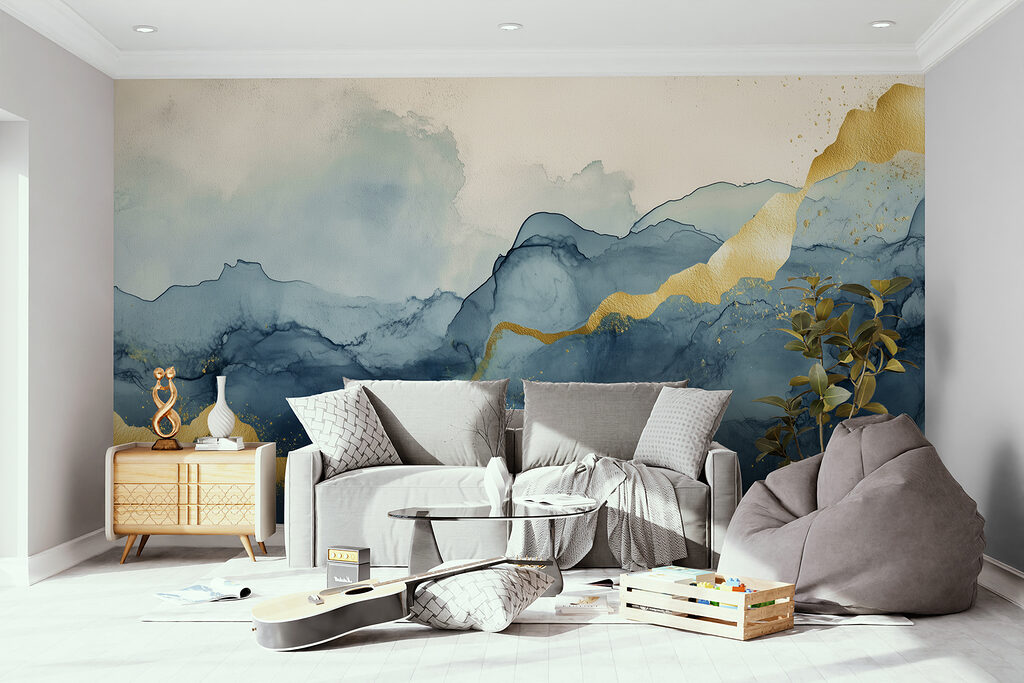 Capas abstractas con oro — interior 1