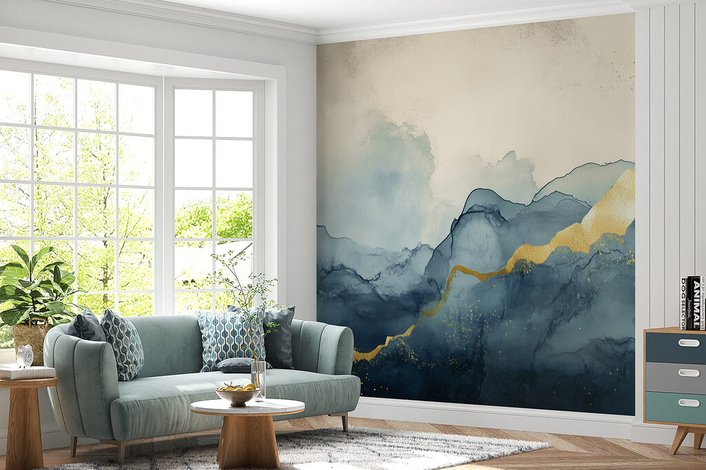 Capas abstractas con oro — interior 3
