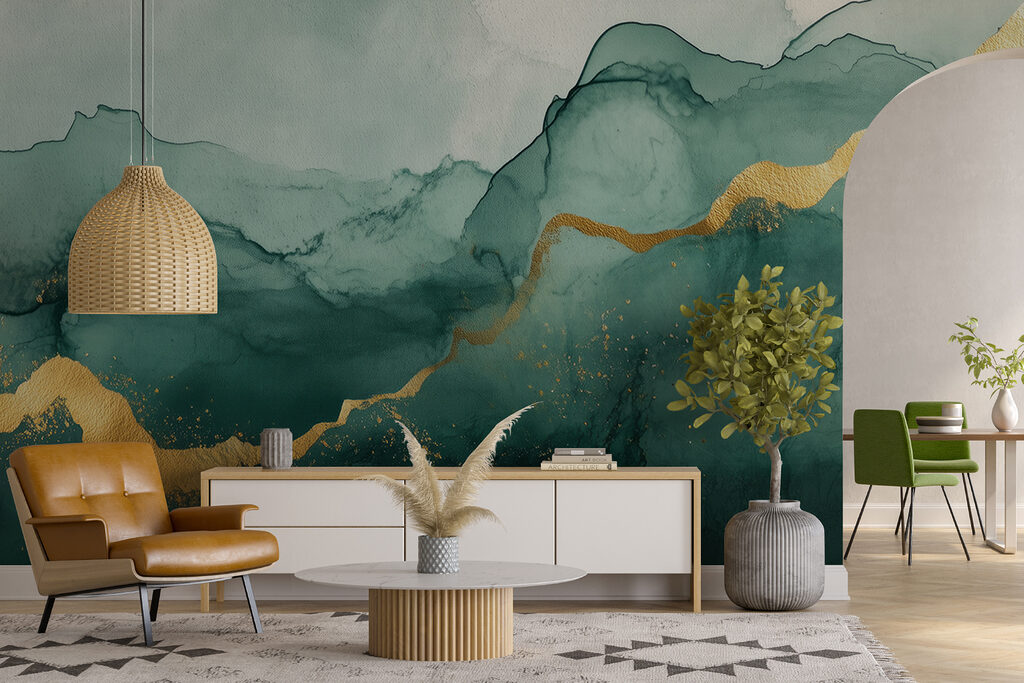Capas abstractas con oro — interior 3