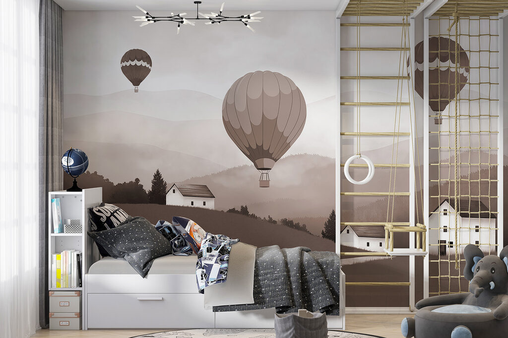 Globos aerostáticos sobre colinas — interior 2