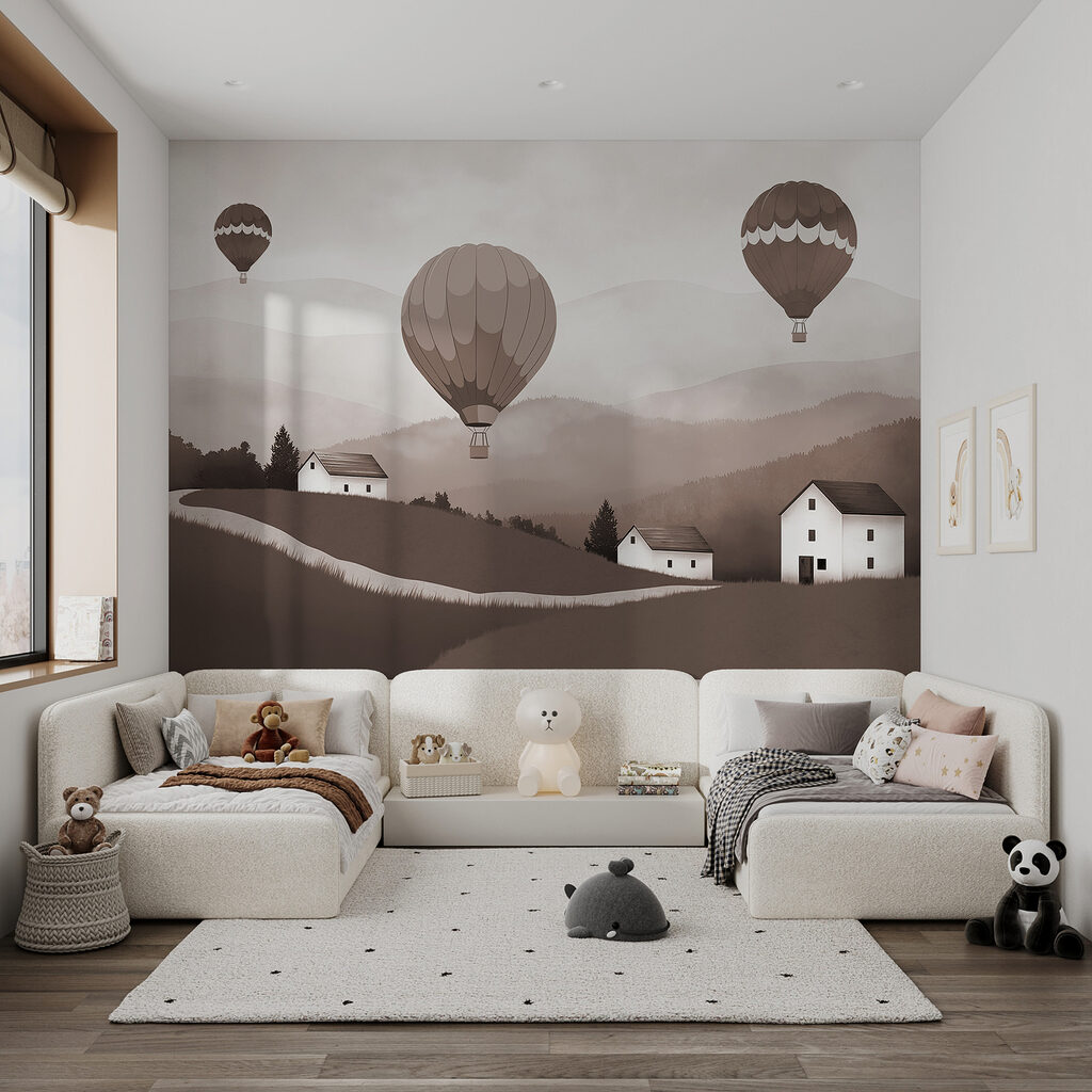 Globos aerostáticos sobre colinas — interior 3
