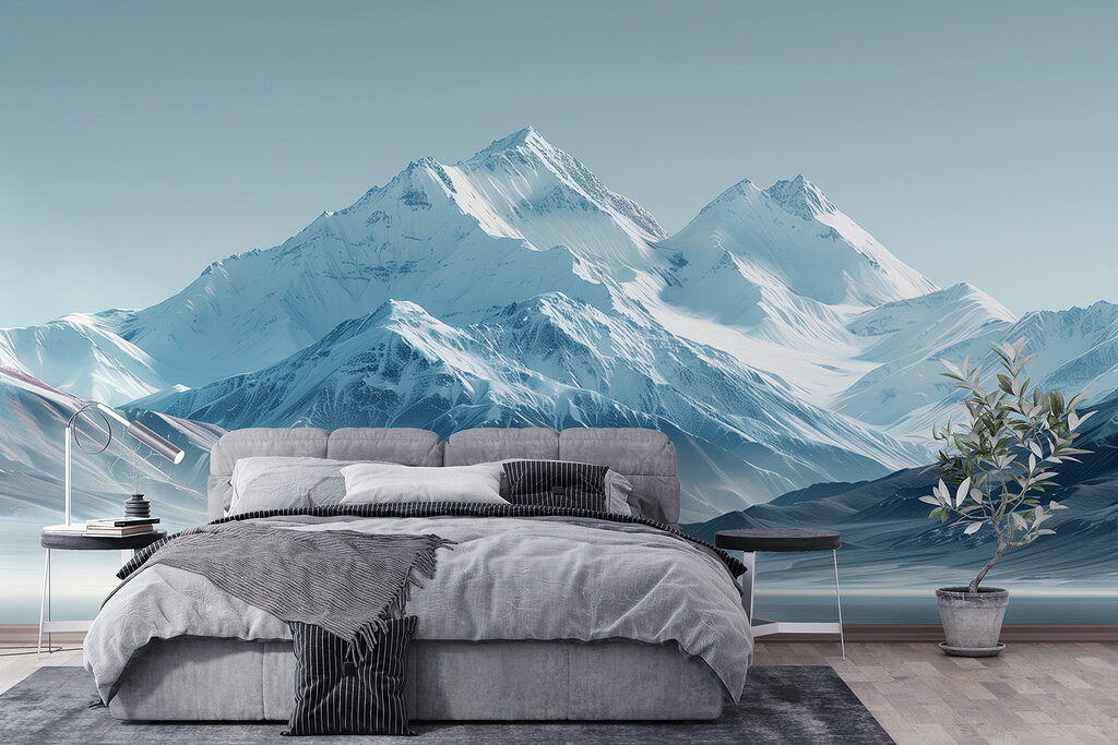 Montañas nevadas en azul — interior 2