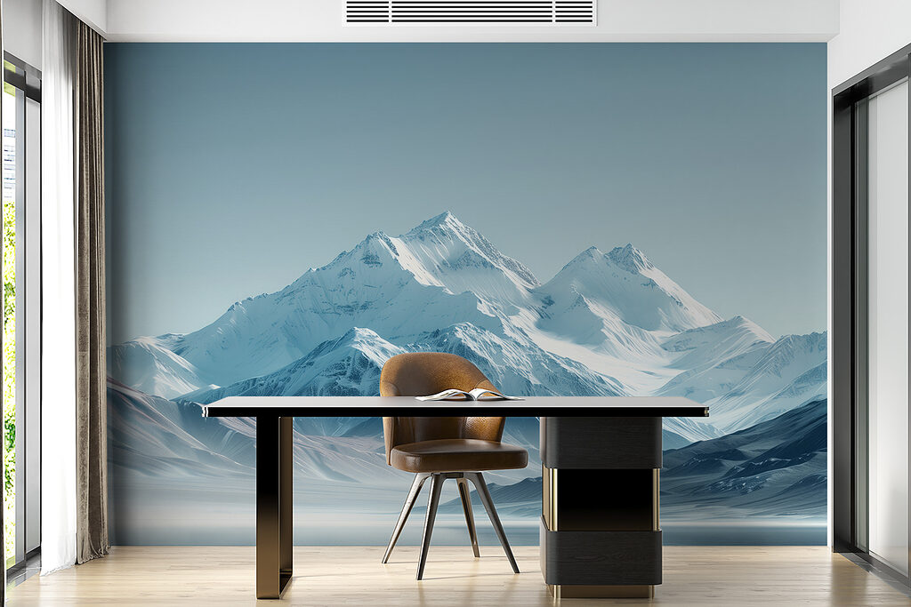 Montañas nevadas en azul — interior 3