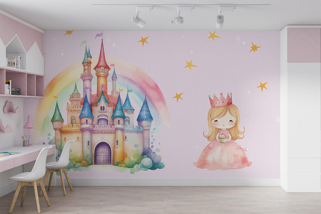 Castillo arcoíris y princesa — interior 1
