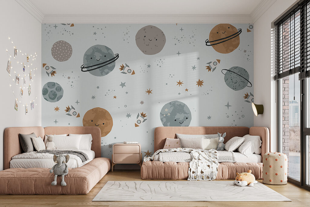 Planetas amigables en azul — interior 2
