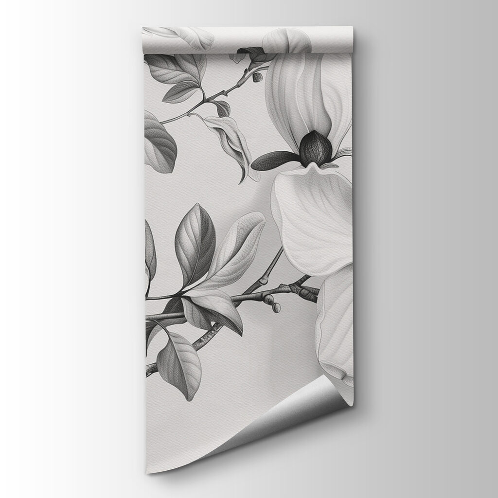 Magnolias a lápiz gris — vista del producto