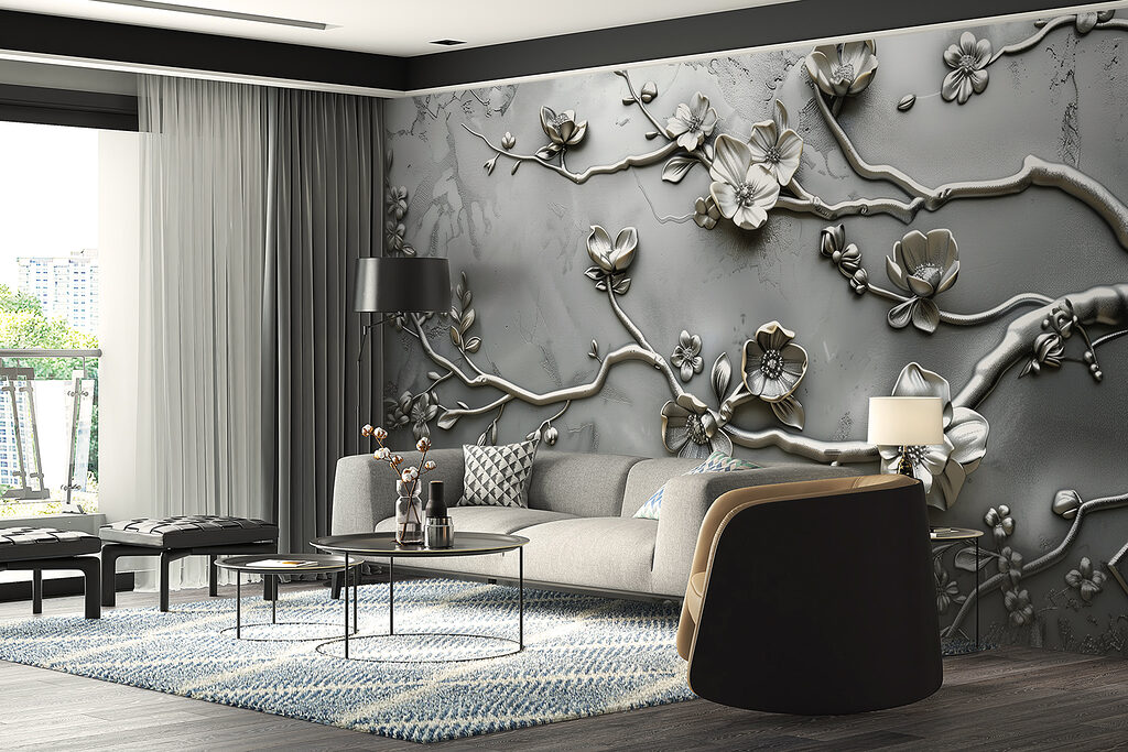 Ramas florales en relieve — interior 3