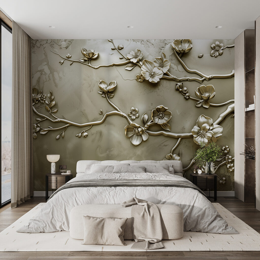 Ramas florales en relieve — interior 1