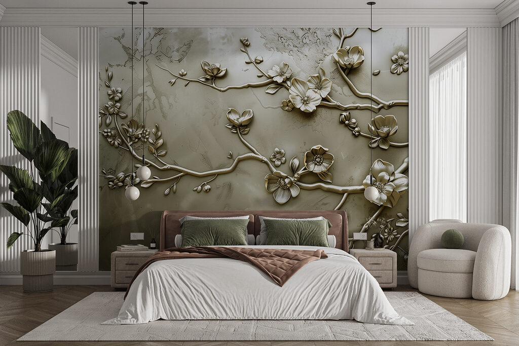 Ramas florales en relieve — interior 2