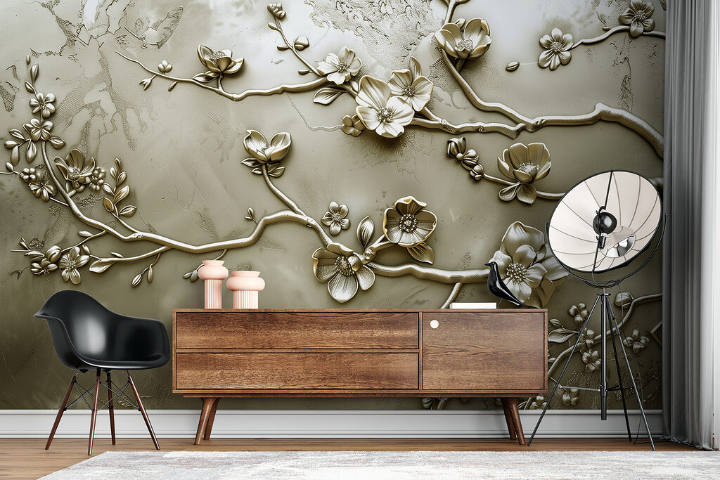 Ramas florales en relieve — interior 3