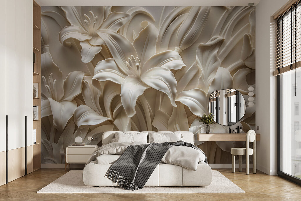 Flores blancas con sombras — interior 2
