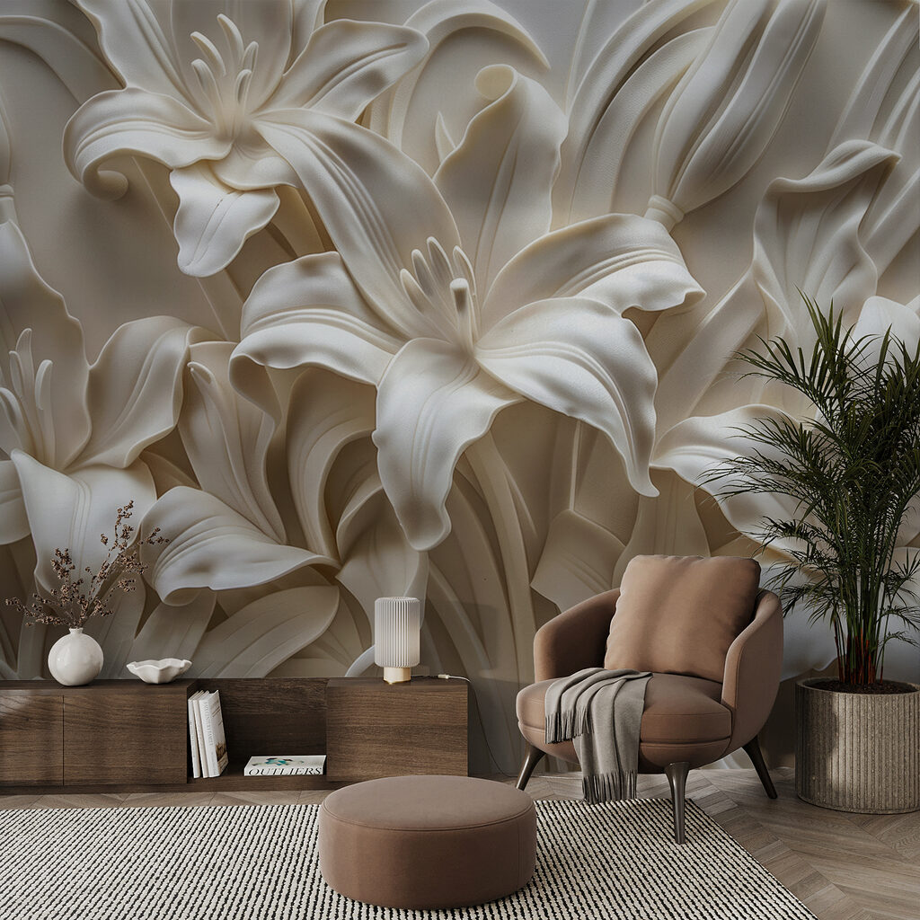 Flores blancas con sombras — interior 3
