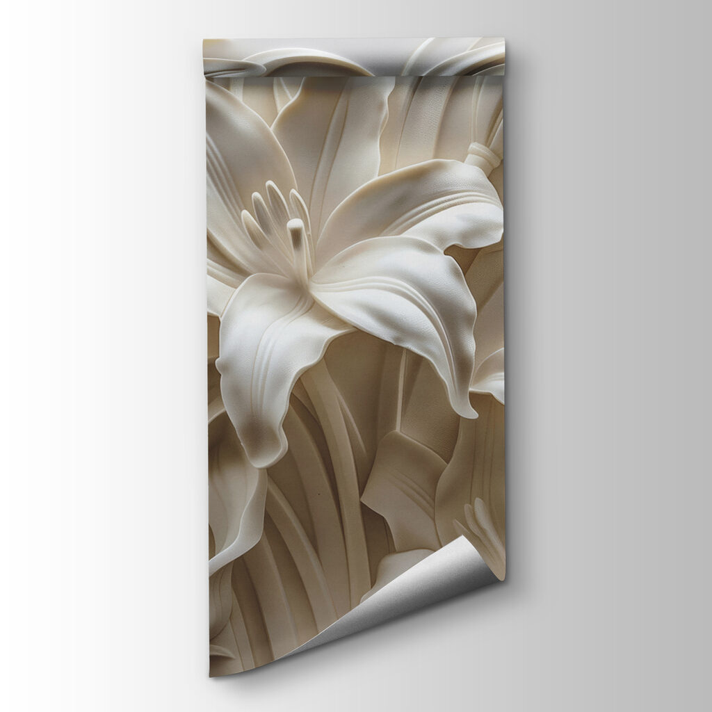 Flores blancas con sombras — vista del producto