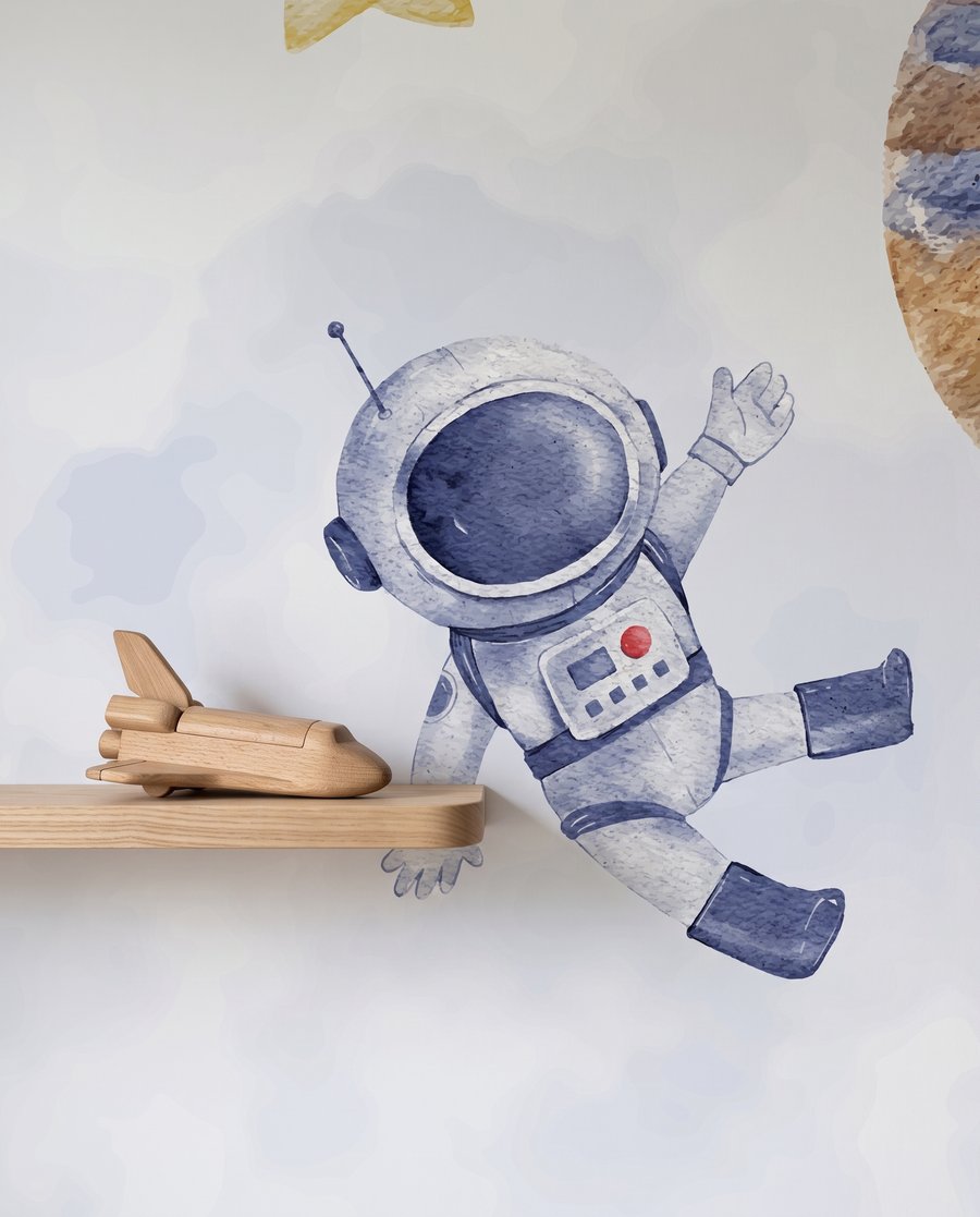 Astronauta en la luna — detalle