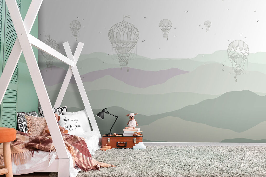 Globos aerostáticos sobre montañas — interior 1