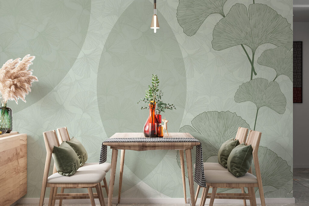 Hojas junto a óvalos — interior 1