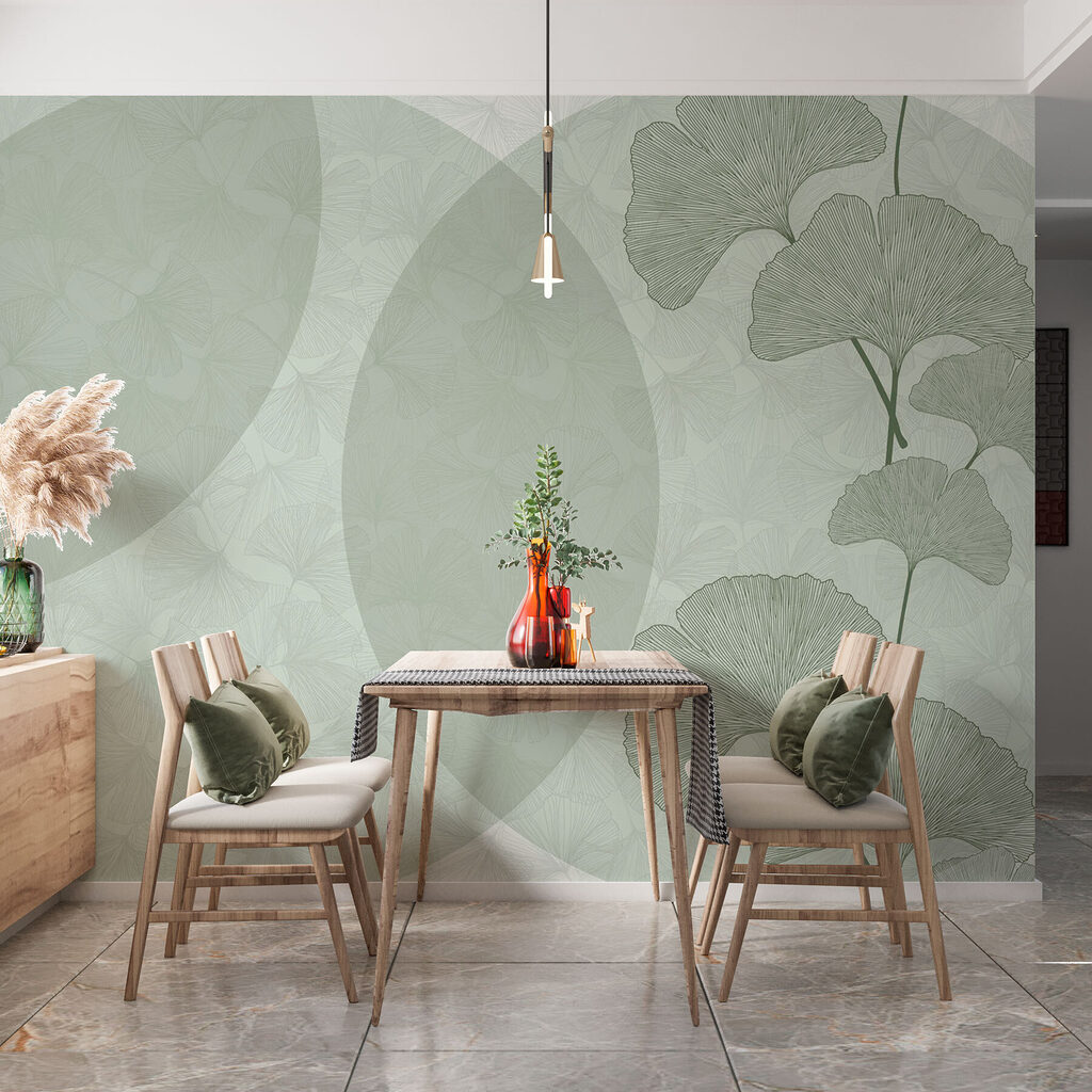 Hojas junto a óvalos — interior 2
