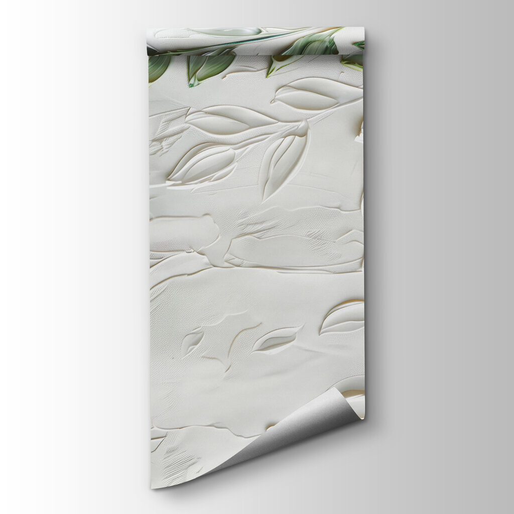 Hojas verdes en relieve — vista del producto