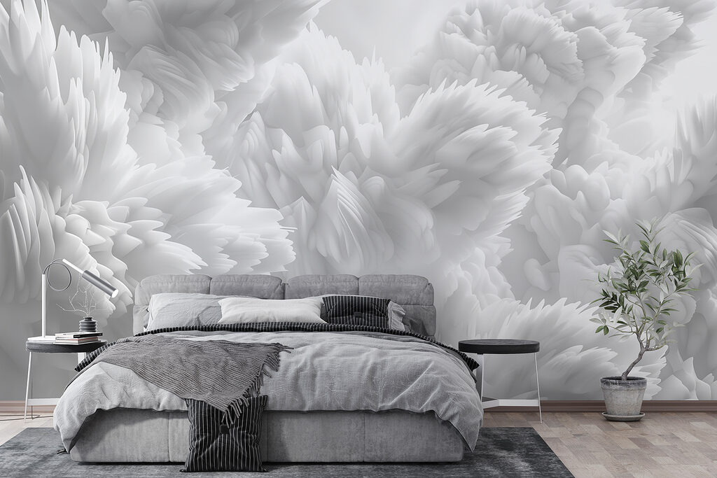 Flores blancas en capas — interior 1