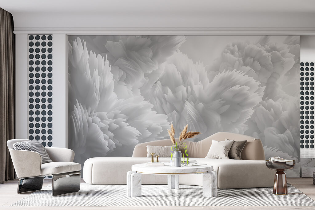 Flores blancas en capas — interior 2