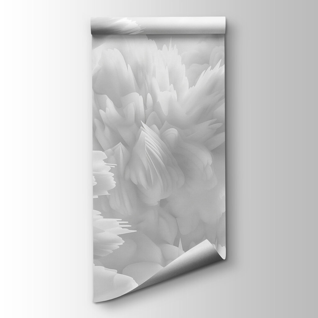 Flores blancas en capas — vista del producto