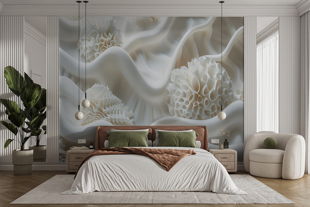Ondas blancas en relieve — interior 2
