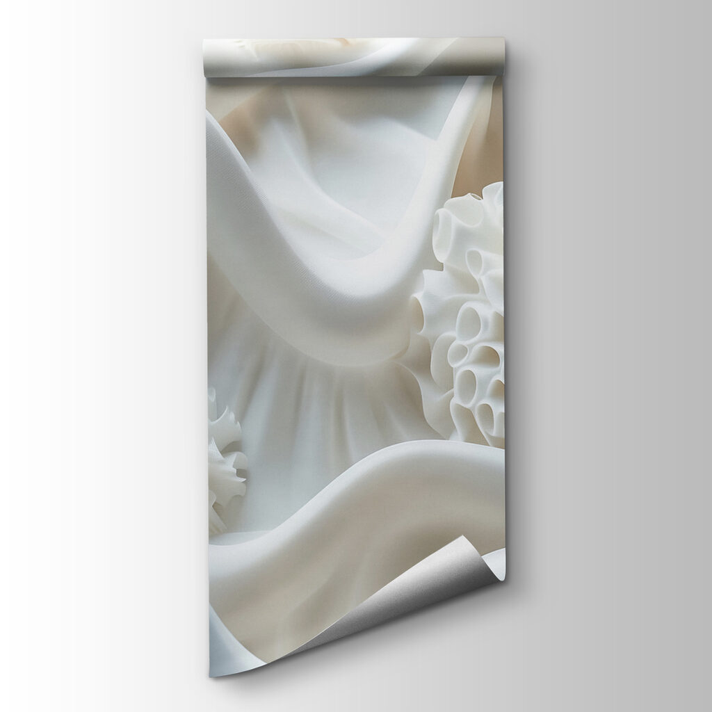 Ondas blancas en relieve — vista del producto