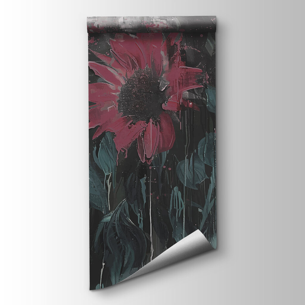 Girasoles sobre fondo oscuro — vista del producto