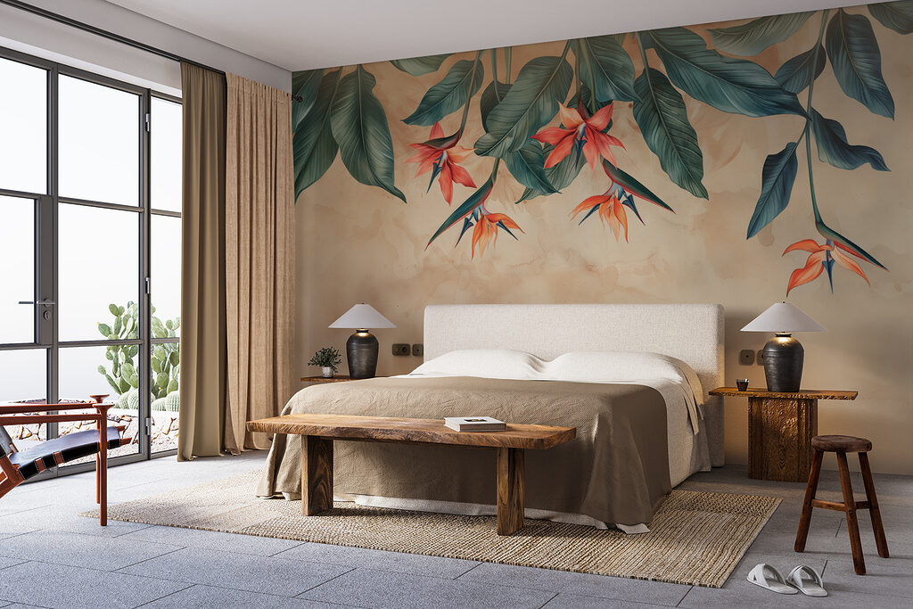 Flores tropicales colgantes — interior 1