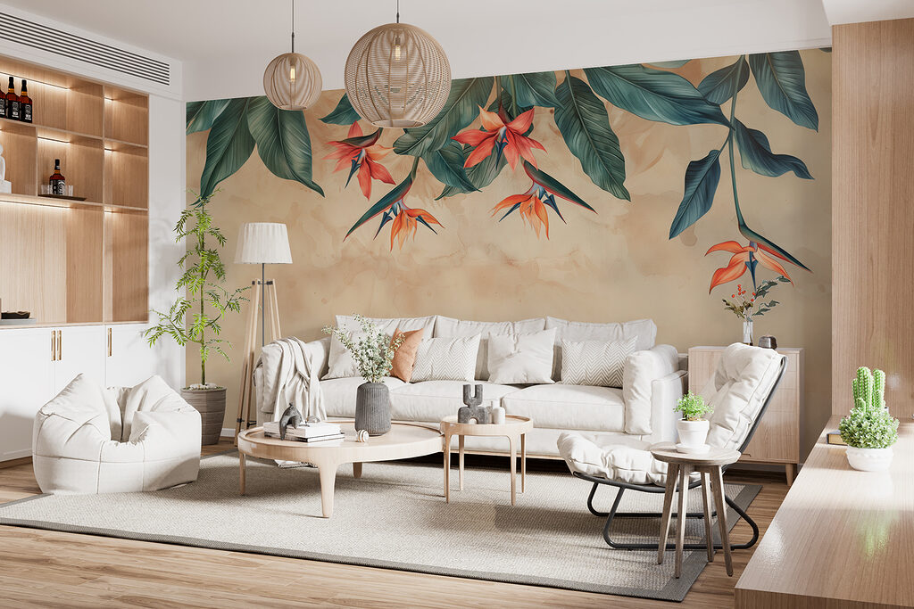 Flores tropicales colgantes — interior 7