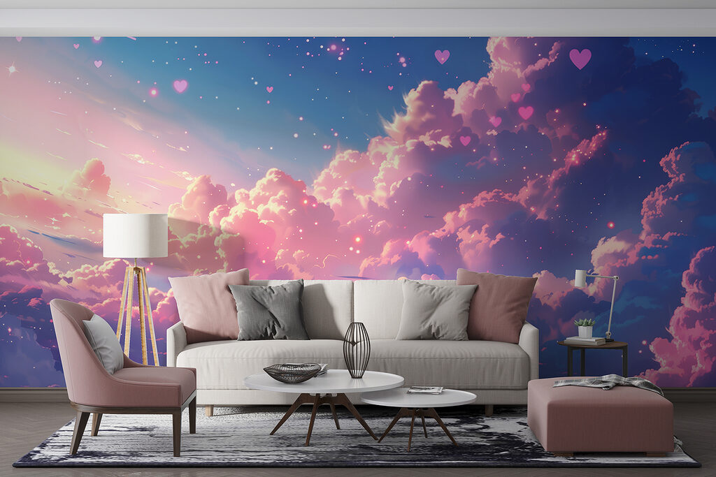 Nubes rosas entre estrellas — interior 2
